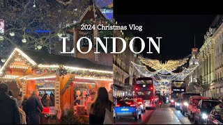 🇬🇧 London Diary l Christmas Lights Switching On Christmas Markets [upl. by Jaclin]