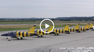 Aero L39C Albatros  Baltic Bees Jet Team  takeoff at Memmingen Airport [upl. by Clardy]