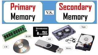 ICT Discovering Computer Primary vs Secondary storage [upl. by Notpmah]