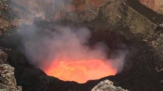 Descent into erupting volcano  Benbow Vanuatu [upl. by Arriek]