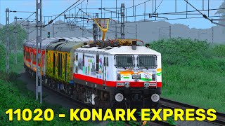 11020  KONARK EXPRESS TRAIN JOURNEYRAILWORKS GAMEPLAYTRAIN SIMULATOR 2022livestreaming [upl. by Sesiom]