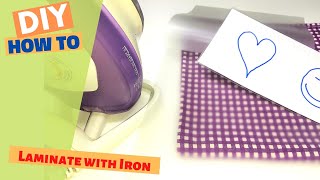 Laminate with Iron  How to laminate even without a laminator [upl. by Zetnas]