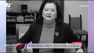 Mioara Roman a murit Ce declara Catinca fiica ei cu doar câteva ore înainte de deces [upl. by Aneerak]