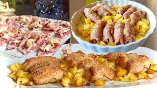 INVOLTINI DI LONZA IMPANATI AL FORNO con PATATE 🍖🥔 piatto delle feste [upl. by Kramnhoj]