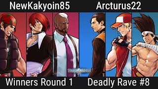 Deadly Rave 8  KoF 2002 Winners Round 1  YellowCyraxWinNewKakyoin85 VS Arcturus22 [upl. by Itra785]