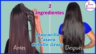 Mascarilla Casera Para Cabello Graso  Solo con Dos Ingredientes [upl. by Becka]