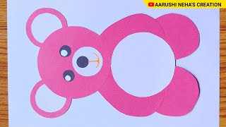 How to make Teddy bear with craft paper  Easy Teddy bear craft with paper  DIY Craft  Paper Craft [upl. by Brittne]