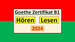 Goethe Zertifikat B1 Hören Lesen Modelltest mit Antworten am Ende  Vid  244 [upl. by Aihtiekal994]