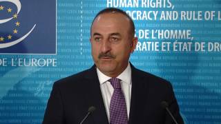 7 September 2016 Minister for Foreign Affairs of Turkey Press Conference [upl. by Neyrb805]