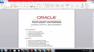 Peoplesoft HR Training Tutorials for Beginners [upl. by Oicirbaf]