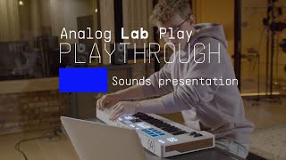 Playthrough  Analog Lab Play  ARTURIA [upl. by Haskel]