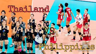 Philippines vs Thailand Set 2 Quarterfinals AVC Cup for Women 2022 [upl. by Acirehs710]