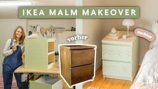 Ikea Malm Kommode streichen amp verschönern – DIY Möbel Upcycling [upl. by Lohcin]