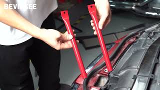 How to install Bars Kidney Braces For BMW E90 E91 E92 E93 [upl. by Winne]