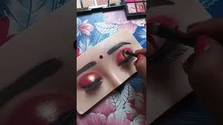 Simpal pink eyeshadow lookviralvideo eyemakeup shortvideo shortvideo beautytutorial short [upl. by Sherrer]