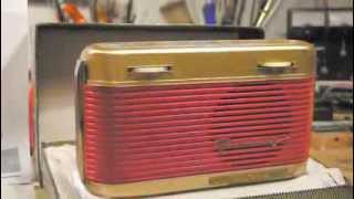 GRUNDIG MINIBOY RÖHRENTASCHENRADIO von 1955 quotTopraritätquot [upl. by Ynnot474]