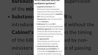 Class 11 Political Science Chapter 4 Legislature importantnotes [upl. by Clementina]