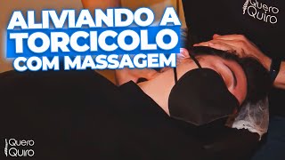 Massagem para ALIVIAR a TORCICOLO RELAXANTE e IDEAL PARA DORMIR [upl. by Elodie]