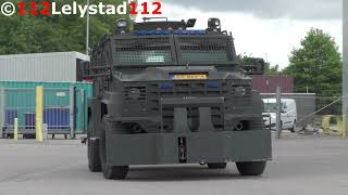 Dienst Speciale Interventies ramt met bearcat pand in Lelystad  Dutch Swat team [upl. by Eilrebma]