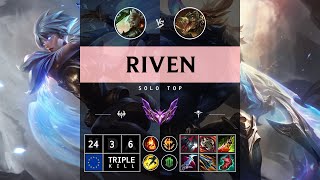 Riven Top vs Renekton  EUW Master Patch 1413 [upl. by Arded241]