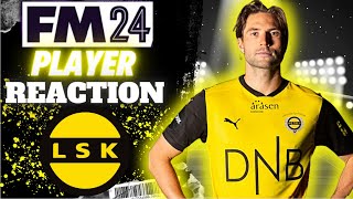 FM24 Lillestrøm SK Player Reaction [upl. by Beau]