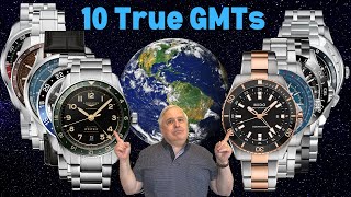 Comparing 10 desirable mid priced TRUE GMT watches for you to consider [upl. by Jaella132]