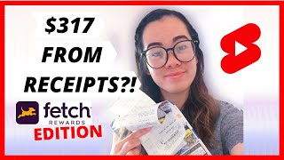 How I Make Money with Receipts using the Fetch Rewards App shorts [upl. by Jamilla]