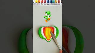 When I Mixing Color 🦕super mariocolormixing satisfying supermario mixingcolor clay shorts [upl. by Eisdnyl]