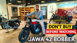 Jawa 42 Bobber Bike Dont Buy Before Watch  Detailed Video [upl. by Anauqed125]