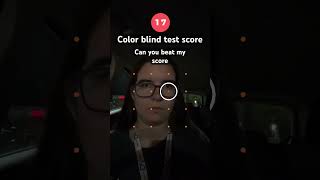 Can you beat my color blind test score colorblindtest colors colorblindness colorblind shorts [upl. by Nelia]