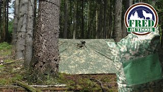 Dutch Military Poncho 🇳🇱  10 Survival Uses⛺️ subtitles 🇬🇧 [upl. by Naneik]