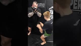 Eddie Hall DESTROYED by 9 Year Old in MMA [upl. by Analeh461]