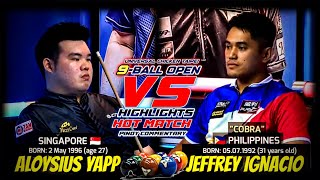 JEFFREY IGNACIO VS ALOYSIUS YAPP CHINESE TAIPEI 9BALL OPEN 2023 HIGHLIGHTS  PINOY COMMENTARY [upl. by Khanna]