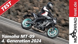 Yamaha MT09  Test der 4 Generation 2024 [upl. by Skipton]