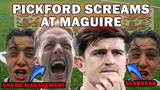 PICKFORDS FUMING WITH MAGUIRE WARNING AGGRESSIVE [upl. by Aihseyk]