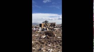 TRANSJORDAN CAT 836H LANDFILL COMPACTOR VIDEO [upl. by Chuch]