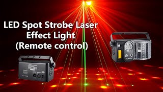 LED Spot Strobe Laser Effect Light with remote control [upl. by Fransis]