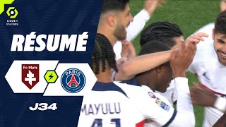 FC METZ  PARIS SAINTGERMAIN 0  2  Résumé  FCM  PSG  20232024 [upl. by Silvan]