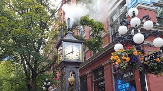 Steam Clock in Gastown Vancouver Canada [upl. by Sulokcin80]