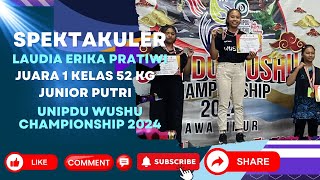 SPEKTAKULER LAUDIA ERIKA PRATIWI SISWI SMPN 1 NGAWI RAIH JUARA 1 UNIPDU WUSHU CHAMPIONSHIP 2024 [upl. by Service]