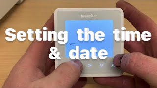 Heatmiser  How to set time and date NeoStat V1 V2 V3 [upl. by Lindo]