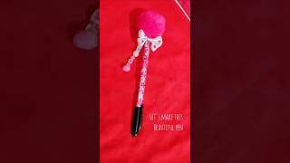 Lets make this beautiful pen 💗pen decoration ideas ✨pencraft pendecoration craft diy shorts [upl. by Yasnil433]