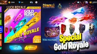 DIWALI SPECIAL GOLD ROYALE DIWALI EVENT FF  FF NEW EVENT  FREE FIRE NEW EVENT FF NEW EVENT TODAY [upl. by Adnuhs]