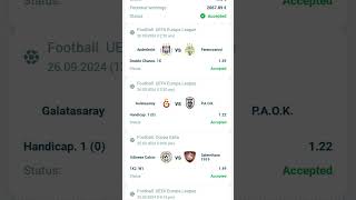 1xbet High Odd Accumulator Bet won I won 2000 euro Free Football Predation 1xbet megapari 22bet [upl. by Aivat643]