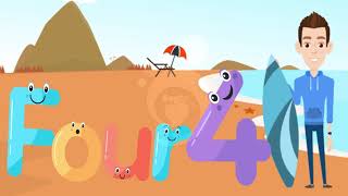 Learn To Spell Number Words 1 To 5  Number Spellings Song One to Five  Begin Jr [upl. by Analem632]