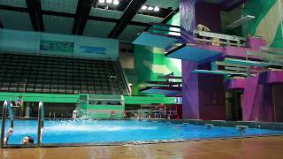 Gainer backflip 5 metre platform swimming pool [upl. by Keele]