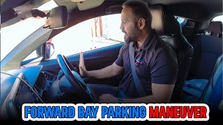 Forward bay parking maneuver  UK driving lesson [upl. by Dari]