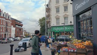 Walking London’s HIGHGATE Village on a Grey Autumn Afternoon [upl. by Bolme763]