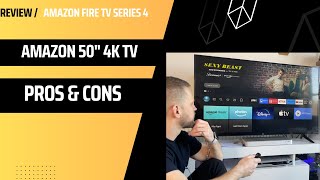 Amazon Fire TV 50inch 4series 4K UHD smart TV review Should you buy pros  cons [upl. by Ahsienak653]