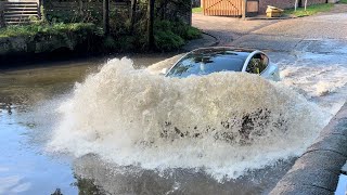 Rufford Ford  Vehicles vs Flooded Ford compilation  84 [upl. by Itsrik]